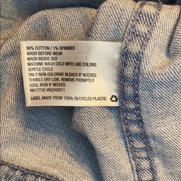 Art Class Distressed Denim Jean Jacket - Picture 7 of 7